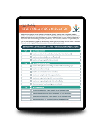 Lead Magnet- Core Values Matrix