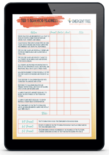 Tier 1 Behavior Readiness Checklist Cover